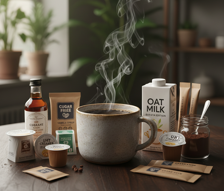 dodatki do kawy kawa w kubku