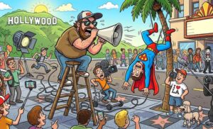 dowcipy o Hollywood ekipa filmowa kręci film