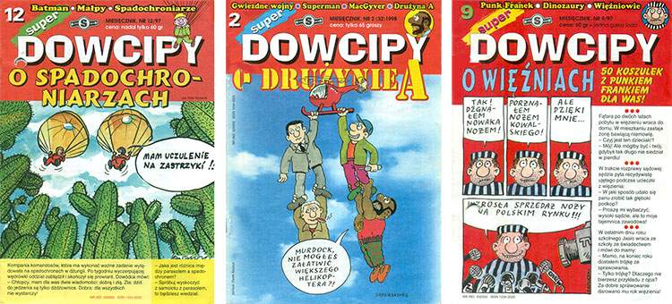 gazetki z dowcipami okładki Super Dowcipy