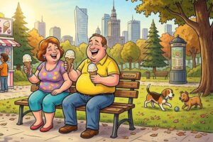 gruby humor rysunkowy dowcipy o grubasach