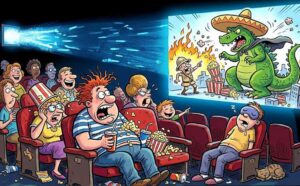 humor rysunkowy kino dowcipy o kinie