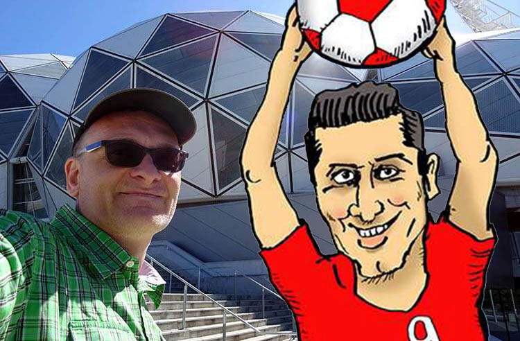 Karykaturzysta w ataku. O tym, jak strzelałem gole i co mam wspólnego z piłką nożną karykaturzysta Robert Lewandowski karykatury piłkarzy