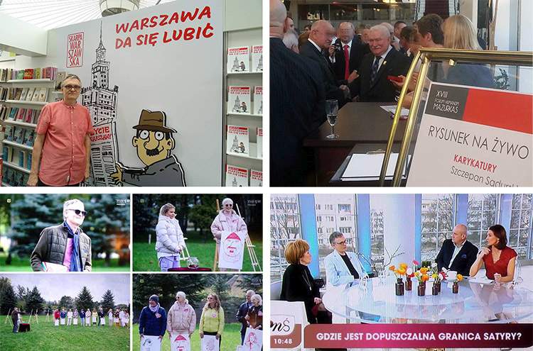 karykaturzysta Warszawa programy TV Wałęsa Czubaszek