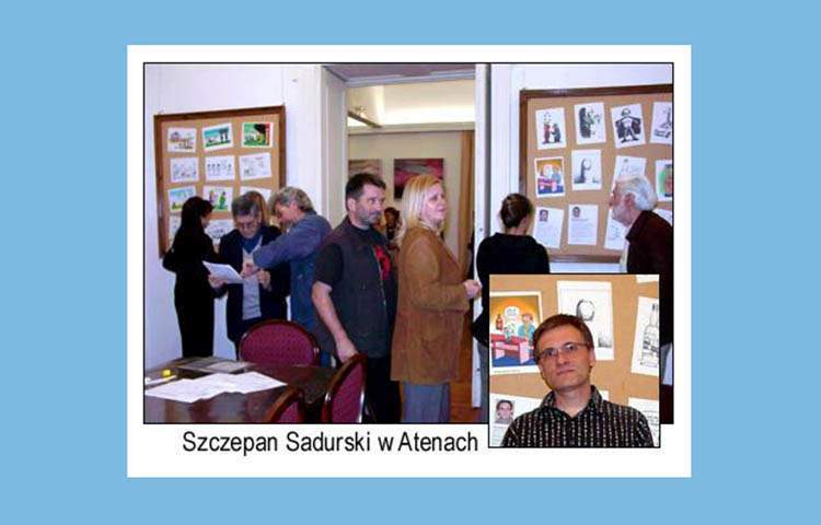 Wystawa Szczepana Sadurskiego w Atenach. Z archiwum 2005