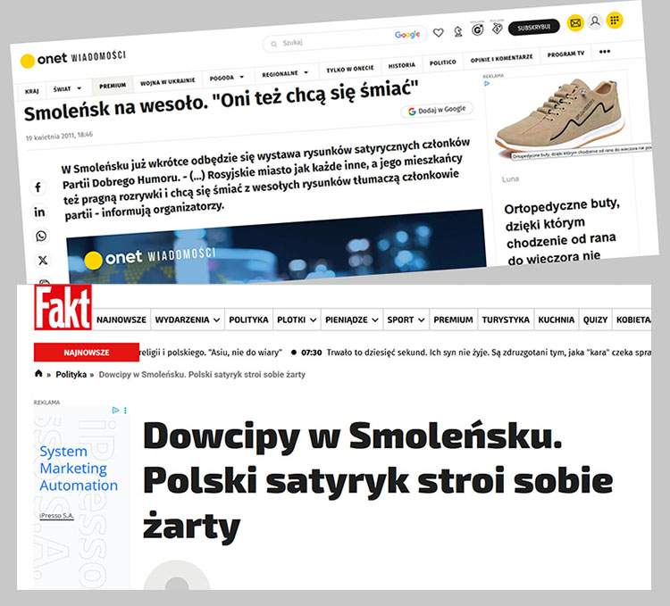 katastrofa smoleńska 2010 media Onet Fakt wystawa Smoleńsk