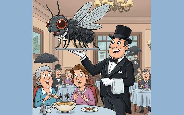 W mojej zupie jest mucha! TOP kawałów o kelnerach i restauracjach