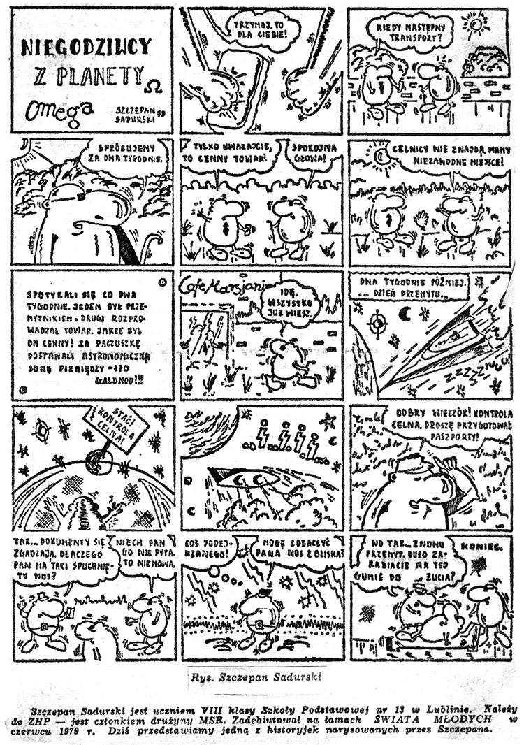 komiks Szczepan Sadurski 1980
