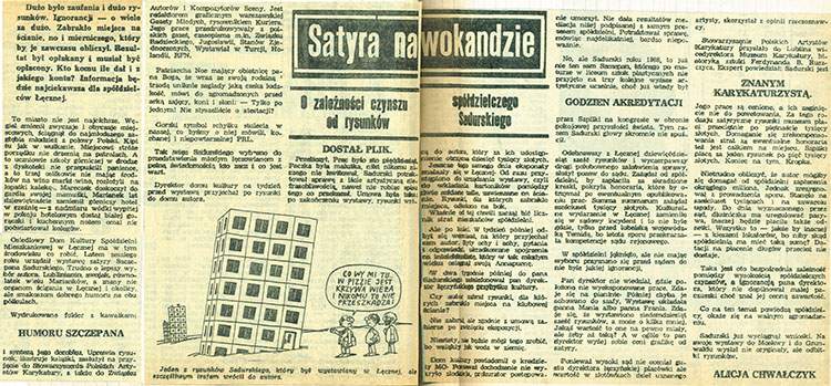 kradzież rysunków artykuł Alicja Chwałczyk wycinek Kurier Lubelski 1989