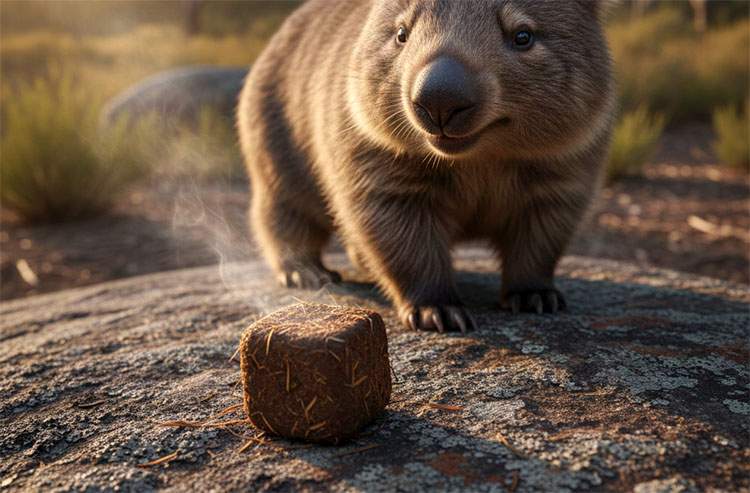 Odchody zwierząt. Sekrety natury, o których nie mówi się w szkole odchody zwierząt kupa wombat