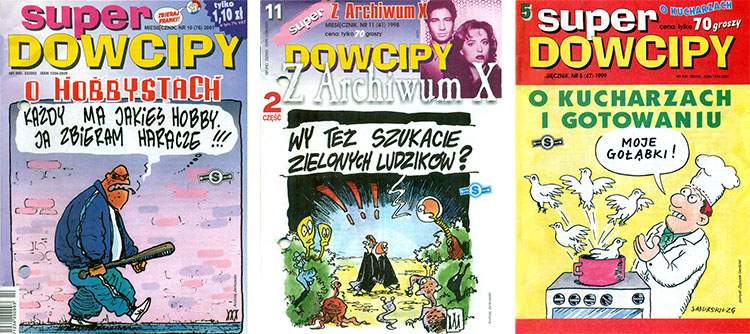 okładki Super Dowcipy gazetka z dowcipami kawały dobry humor