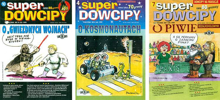 okładki Super Dowcipy gazetka z dowcipami kawały humor