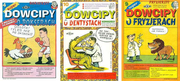 okładki Super Dowcipy gazetka z dowcipami kawały żarty
