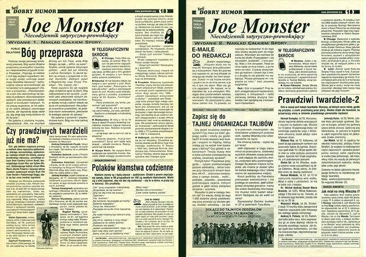 portal Joe Monster ciekawostki Twój Dobry Humor satyra