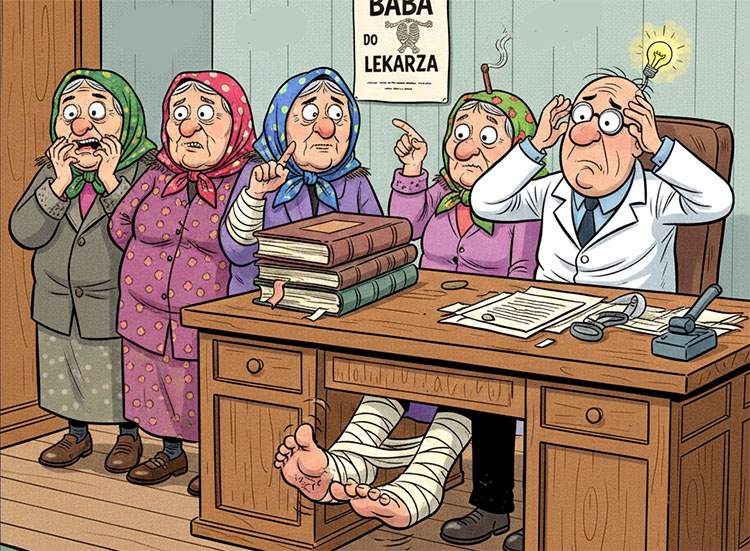 przychodzi baba do lekarza dowcipy lekarz pacjentka