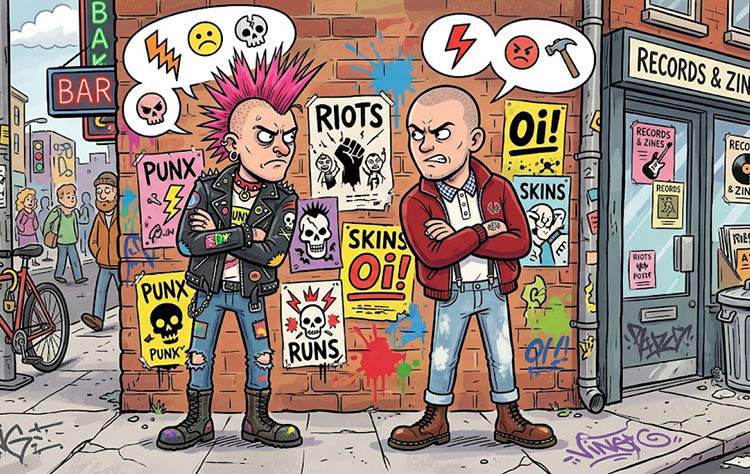 Dowcipy o punkach i skinach. Subkultury młodzieżowe na wesoło