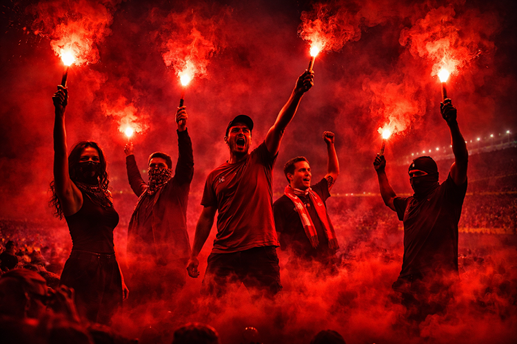 race meczowe stadion oprawa eventu