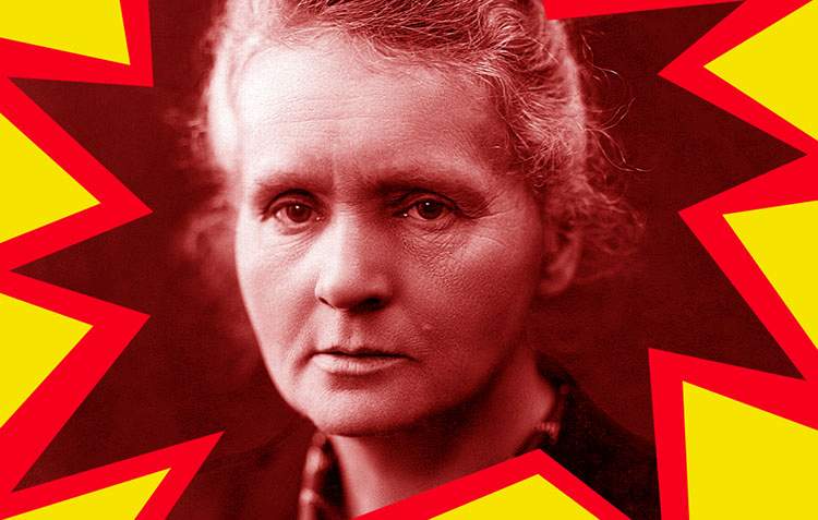 Skłodowska-Curie. Martwa reklama pierwiastków radioaktywnych radioaktywność Maria Skłodowska-Curie