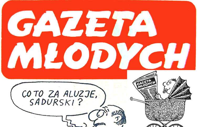 „Gazeta Młodych”. Jedyny etat w moim życiu redakcja Gazeta Młodych logo rysunki Szczepan Sadurski