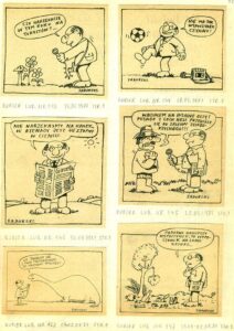 reporter Lato Kurier Lubelski rysunki Szczepana Sadurskiego 1987