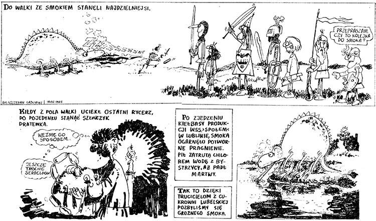 rysownik komiksów Smok Lubelski komiks humorystyczny Sadurski