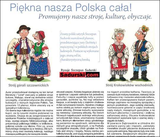 polskie stroje ludowe na wesoło czasopismo polonijne Rynek Niemcy