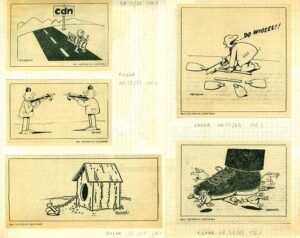 tygodnik Radar 1985 rysunki Szczepana Sadurskiego