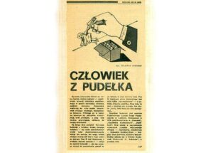 tygodnik Radar 1985 wycinek prasowy rysunek Szczepan Sadurski