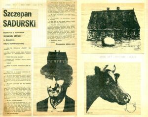 tygodnik Radar 1984 wywiad rysunki Szczepana Sadurskiego praca w redakcji