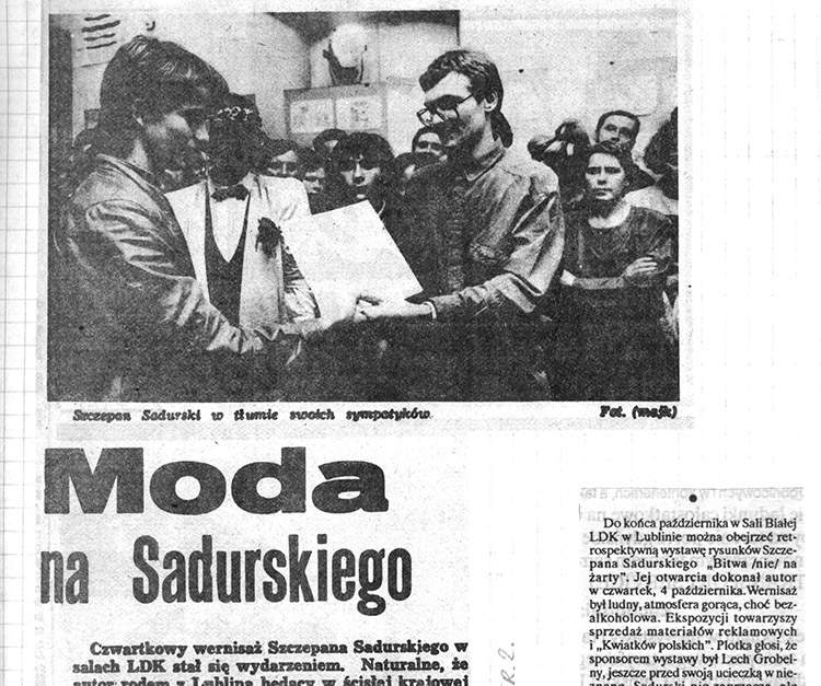 wernisaż wystawy Bitwa nie na zarty Lublin Szczepan Sadurski