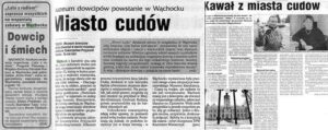 wycinki prasowe o wąchocku prasa kielecka konkursy dowcipów