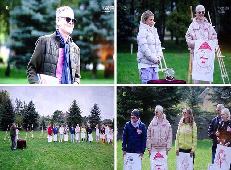 znany rysownik w telewizyjnym programie Sanatorium Miłości